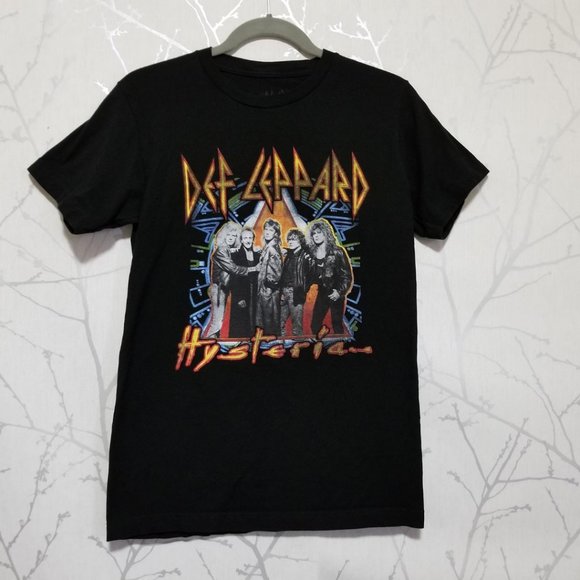 Def Leppard Black Short Sleeve Band Tee - Picture 1 of 4